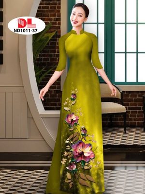 Vải Áo Dài Hoa In 3D AD ND1011 24